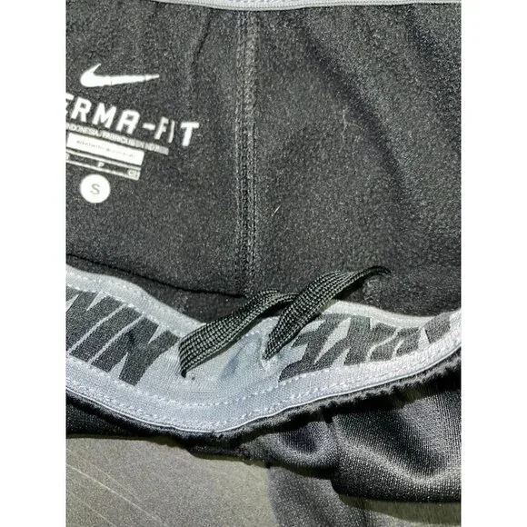 Nike Michigan LaCrosse LAX Men's Size Small Therma-Fit Black Pull On Sweatpants - Picture 10 of 11